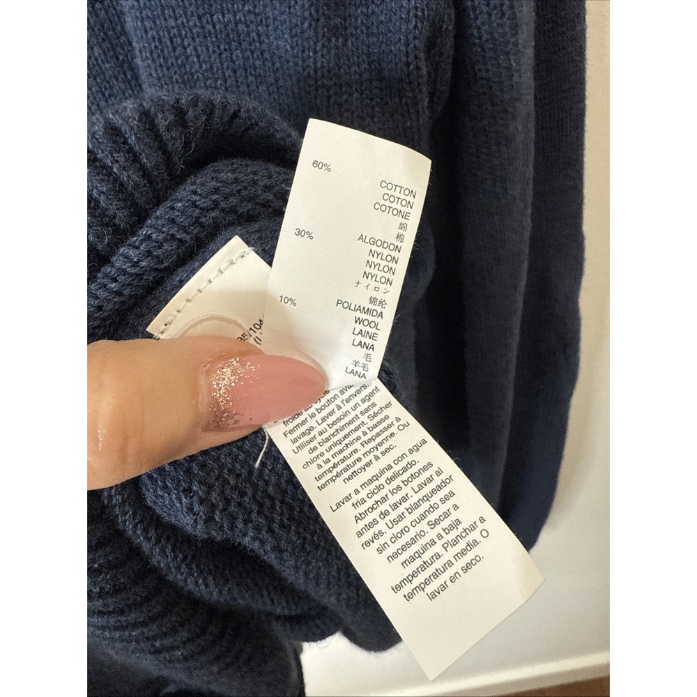 Gap Wool Blend Elbow Patch Button Up Cardigan Men… - image 6